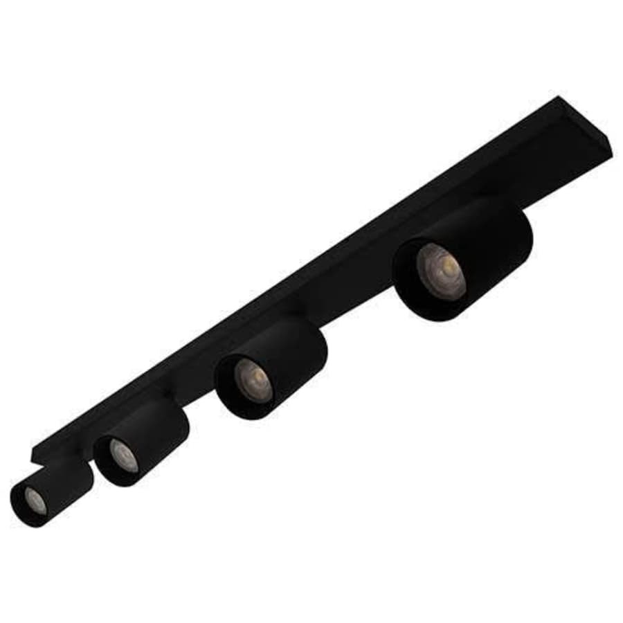 Applique / Plafonnier Riva 4 - GU10 - 4 x 13W - Noir mat - IP20 - Indigo