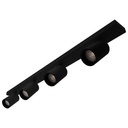 Applique / Plafonnier Riva 4 - GU10 - 4 x 13W - Noir mat - IP20 - Indigo