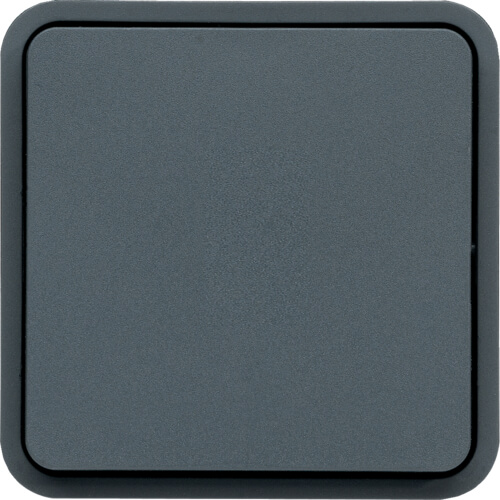 Interrupteur va-et-vient Cubyko gris - IP55 - Quick connect - Hager