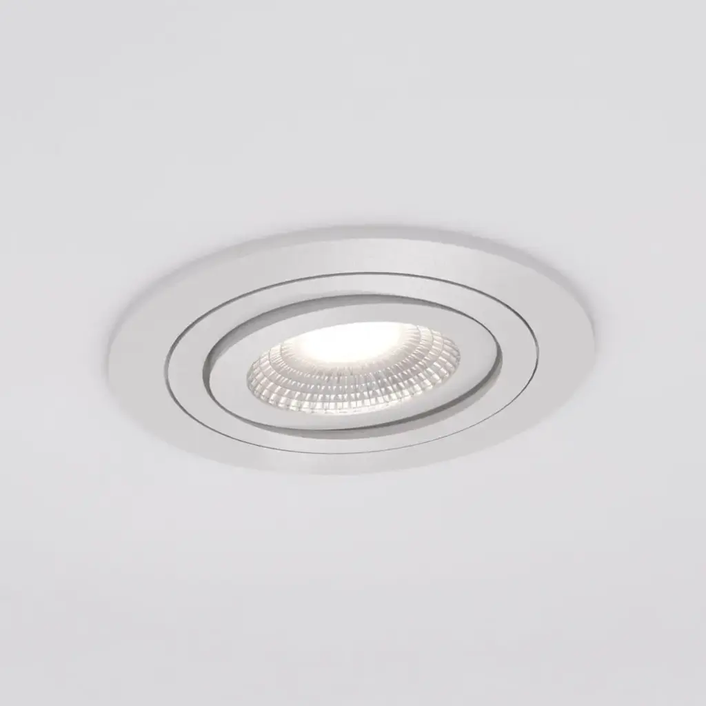 Spot encastré Adélaïde - Rond - Orientable - à lamelles - Blanc structuré - GU10 - ID To Light