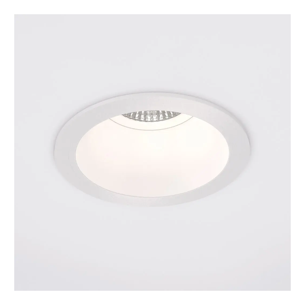 [IDTL413014BBZ] Spot encastré Abou Dhabi - Rond - Fixe - à ressorts - GU10 - Blanc structuré - ID to Light