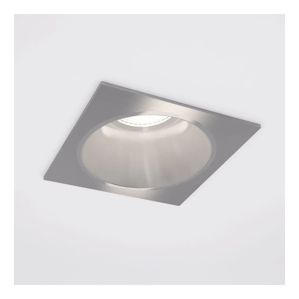 [IDTL413510ABZ] Spot encastré Valence - Carré - Fixe - à ressorts - GU10 - Alu brossé - ID to Light
