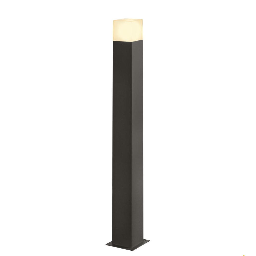 Borne Grafit 90 Pole Square - Fixe - 90cm - E27 - 11W - IP44 - 230V - Anthracite - SLV