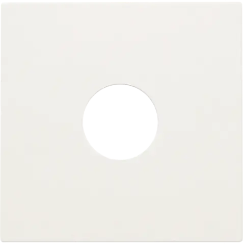 Enjoliveur prise TV simple - Blanc - Niko