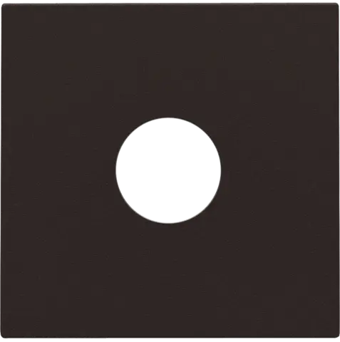 Afwerkingsplaatje voor enkelvoudige TV-aansluiting - Brown coated - Niko
