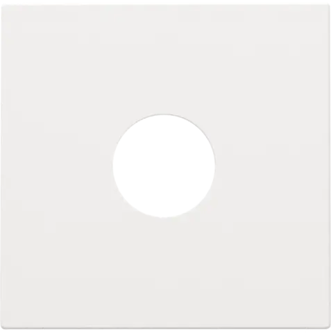 Enjoliveur prise TV simple - White coated - Niko