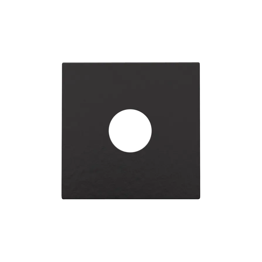 Enjoliveur prise TV simple - Piano black coated - Niko