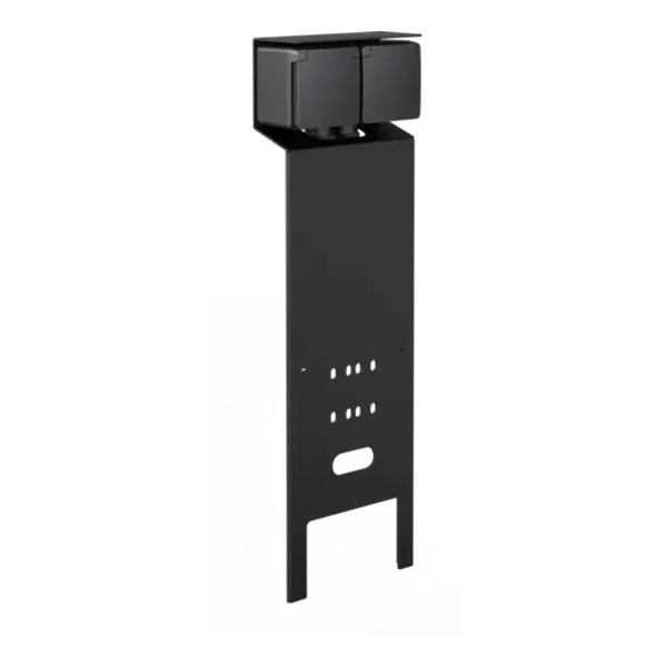 Borne de jardin "essential" avec 2 prises de courant - IP55 - Noir - Niko