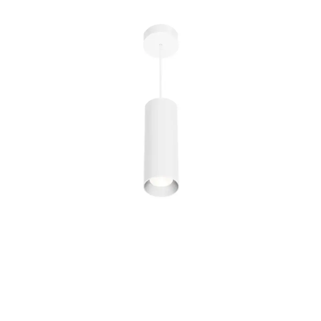Suspension tubulaire 20 cm Noia 2.0 - Socket GU10 - Blanc - ID To Light  