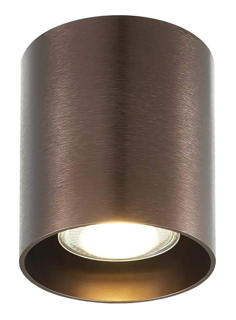 [FAN4014454] Spot apparent Babar rond - Socket 1xGU10 - Bronze brossé - Fantasia