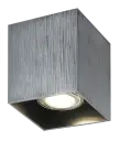 Spot apparent Babar carré - Socket 1xGU10 - Acier brossé - Fantasia