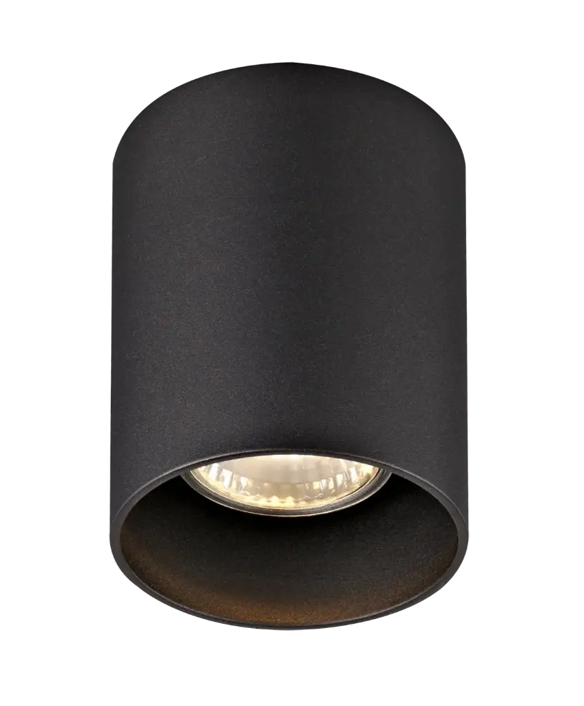 Spot apparent Babar rond - Socket 1xGU10 - Noir - Fantasia