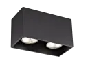 Spot apparent Babar carré - Socket 2xGU10 - Noir - Fantasia