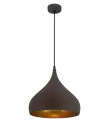 Suspension Ronin Ø32cm - Socket E27 - Brun mat/Doré - Fantasia