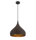 Suspension Ronin Ø25cm - Socket E27 - Brun mat/Doré - Fantasia