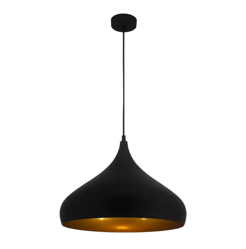 Suspension Ronin Ø42cm - Socket E27 - Noir/Doré - Fantasia