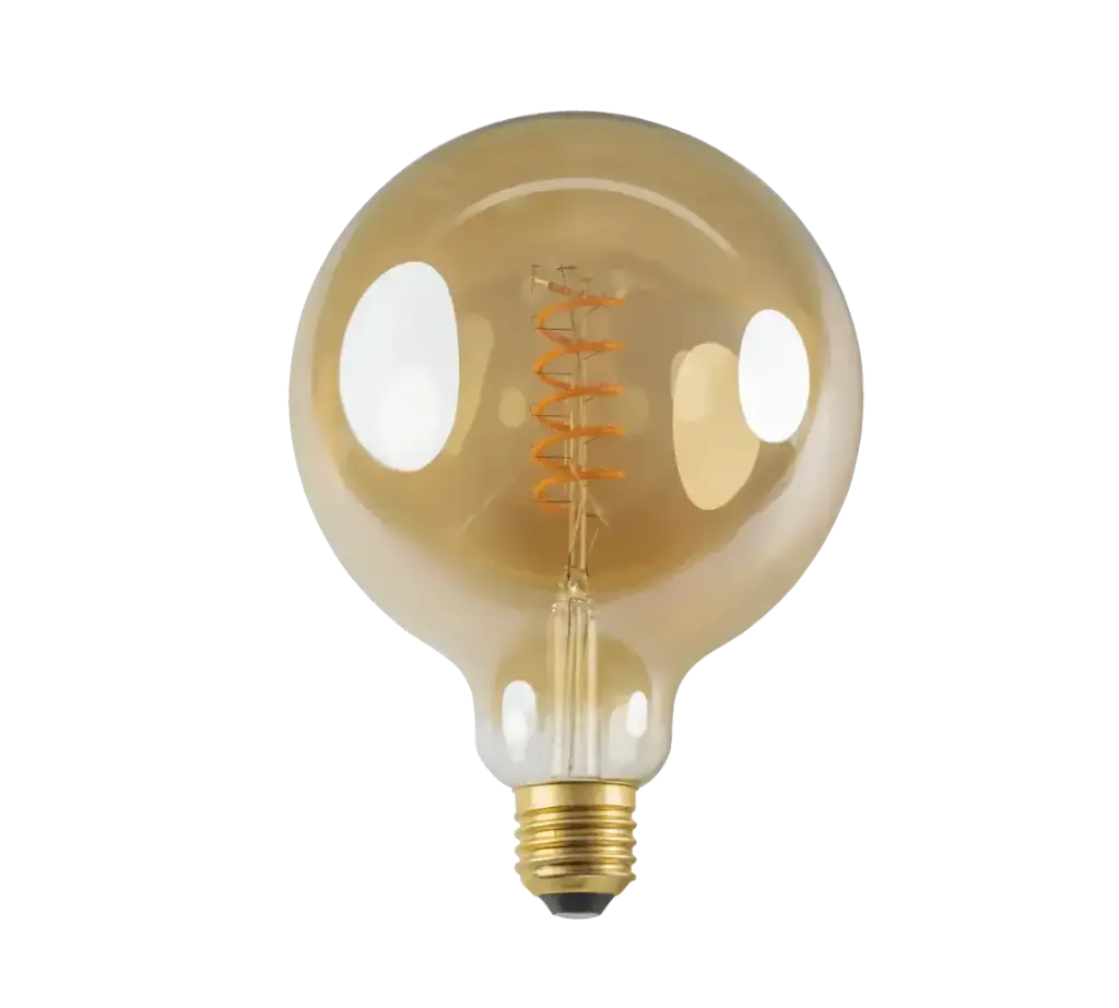 Ampoule LED Decor Globe Spiral Ambre - E27 5W 2200K° 420lm - Dimmable - Fantasia