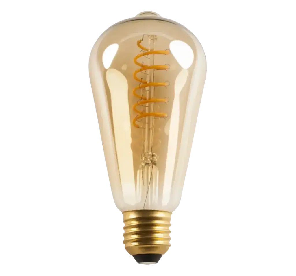 Ampoule LED Decor Spiral Ambre - E27 5W 2200K° 400lm - Dimmable - Fantasia