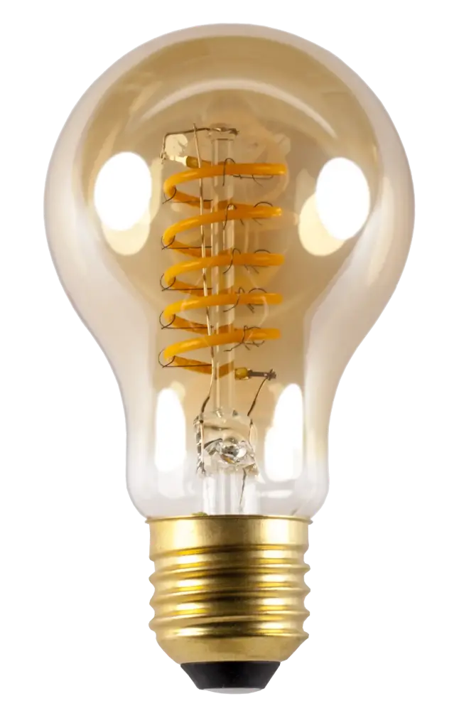 Ampoule LED Spiral Ambre - E27 5W 2200K° 400lm - Dimmable - Fantasia