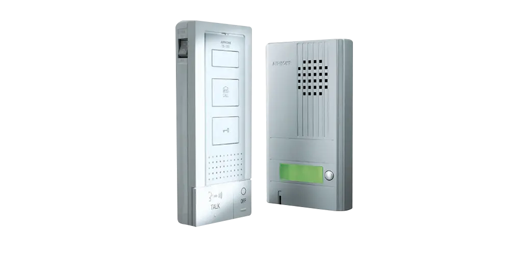 Kit parlophone 1 bouton extérieur + 1 poste intérieur mains libres - Aiphone