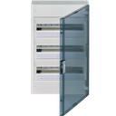 Coffret Vega - 3 rangées - 54 modules - Porte transparente - Apparent - Hager
