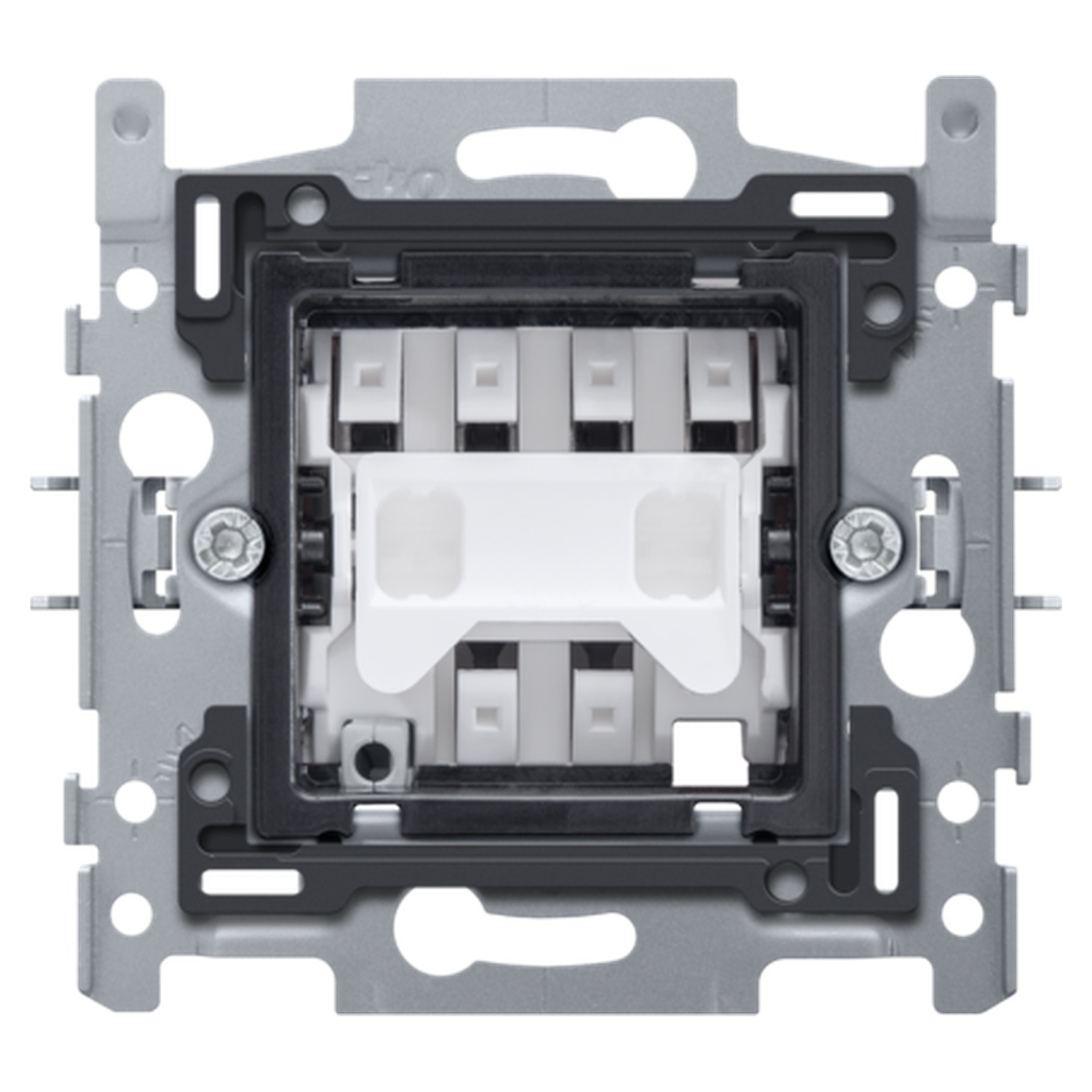 [NIK171-03005] Bouton-poussoir NO/NF - Connexion rapide -  Fixation par griffes - Niko