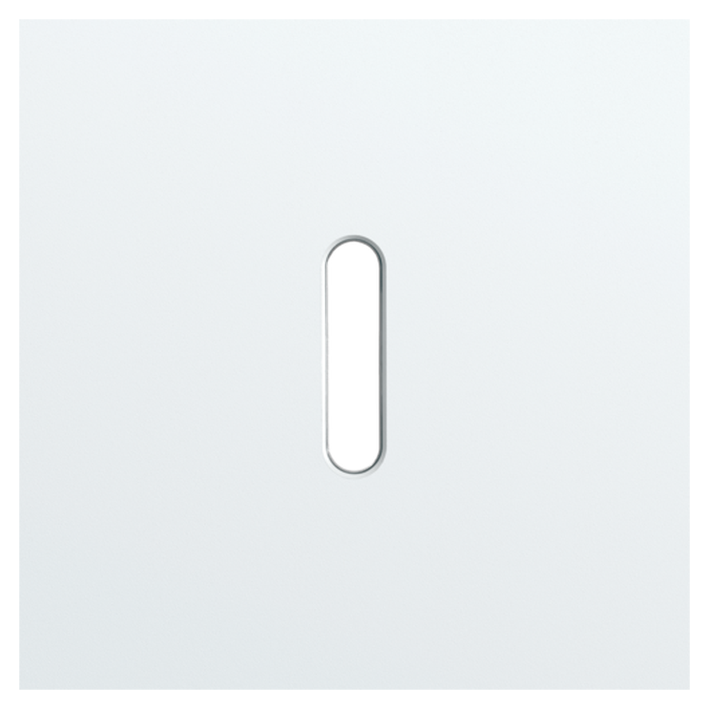 [NIK154-56101] Plaque simple - Rocker White - Niko
