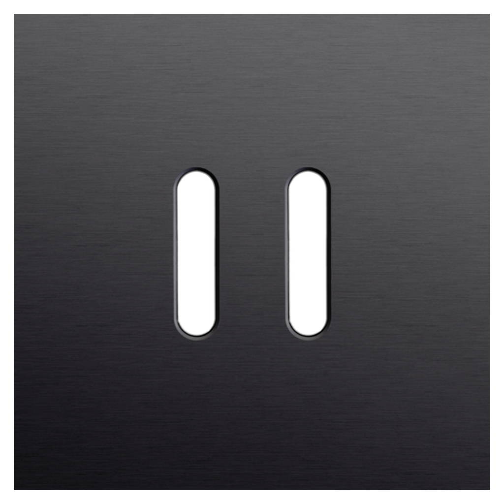 [NIK224-56102] Plaque simple double allumage - Rocker Black - Niko