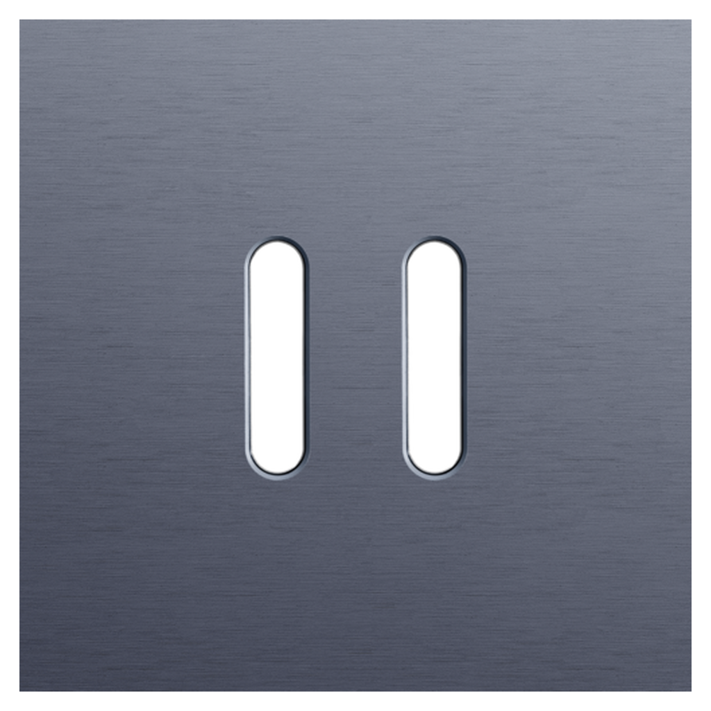 [NIK226-56102] Plaque simple double allumage - Rocker Blue Grey - Niko