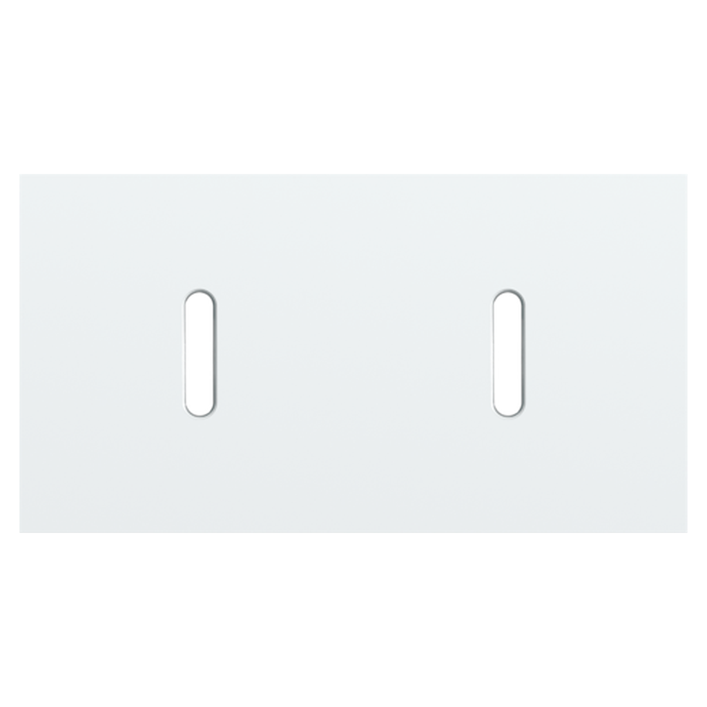 [NIK154-56801] Plaque double 2 interrupteurs - Rocker White - Niko