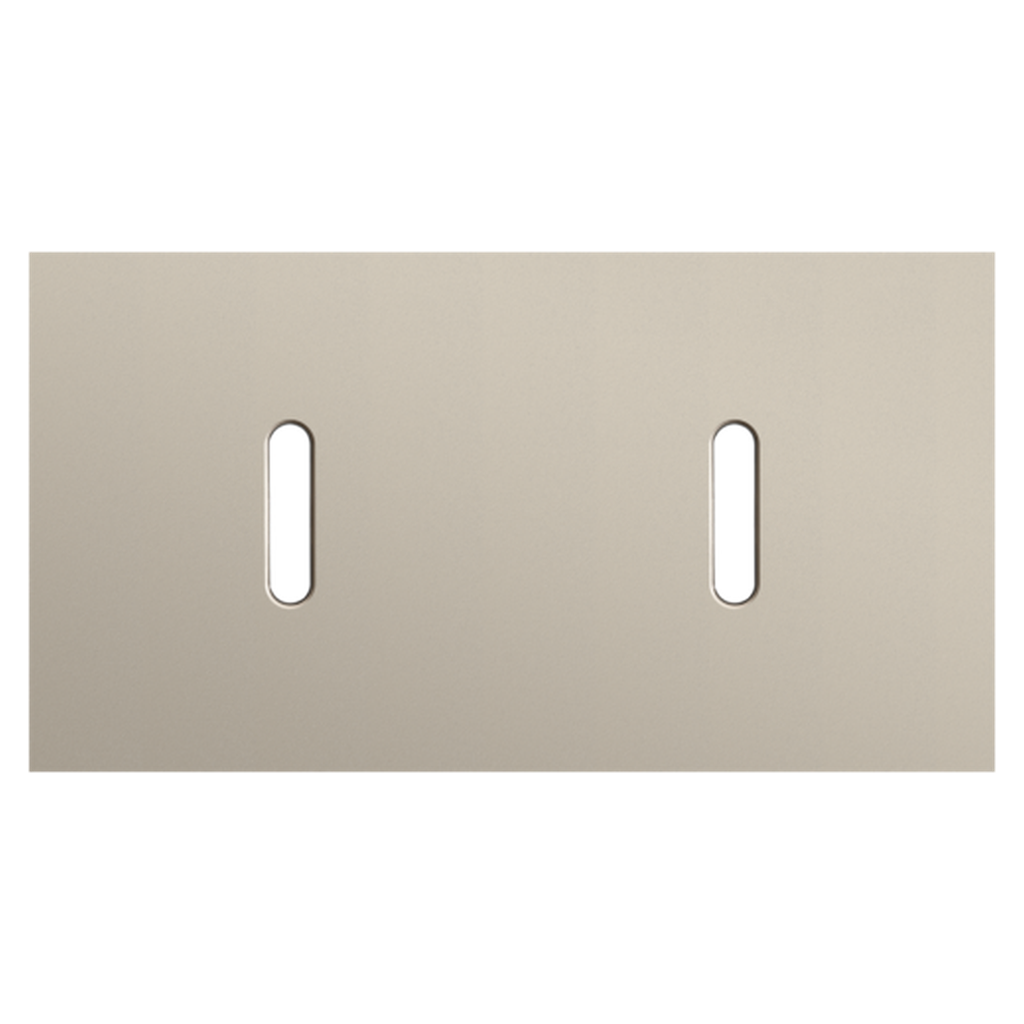 [NIK166-56801] Plaque double 2 interrupteurs - Rocker Champagne - Niko
