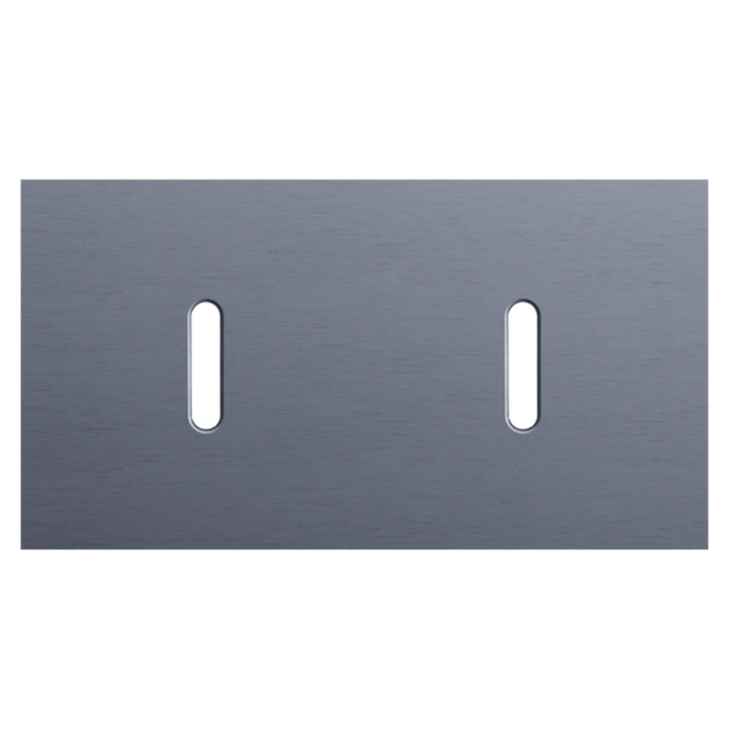[NIK226-56801] Plaque double 2 interrupteurs - Rocker Blue Grey - Niko