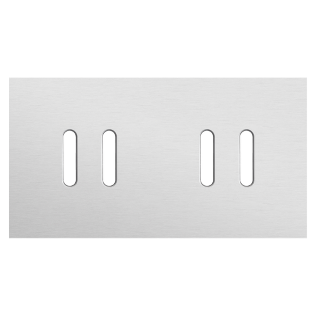 [NIK155-56802] Plaque double 2 double allumage - Rocker Grey - Niko