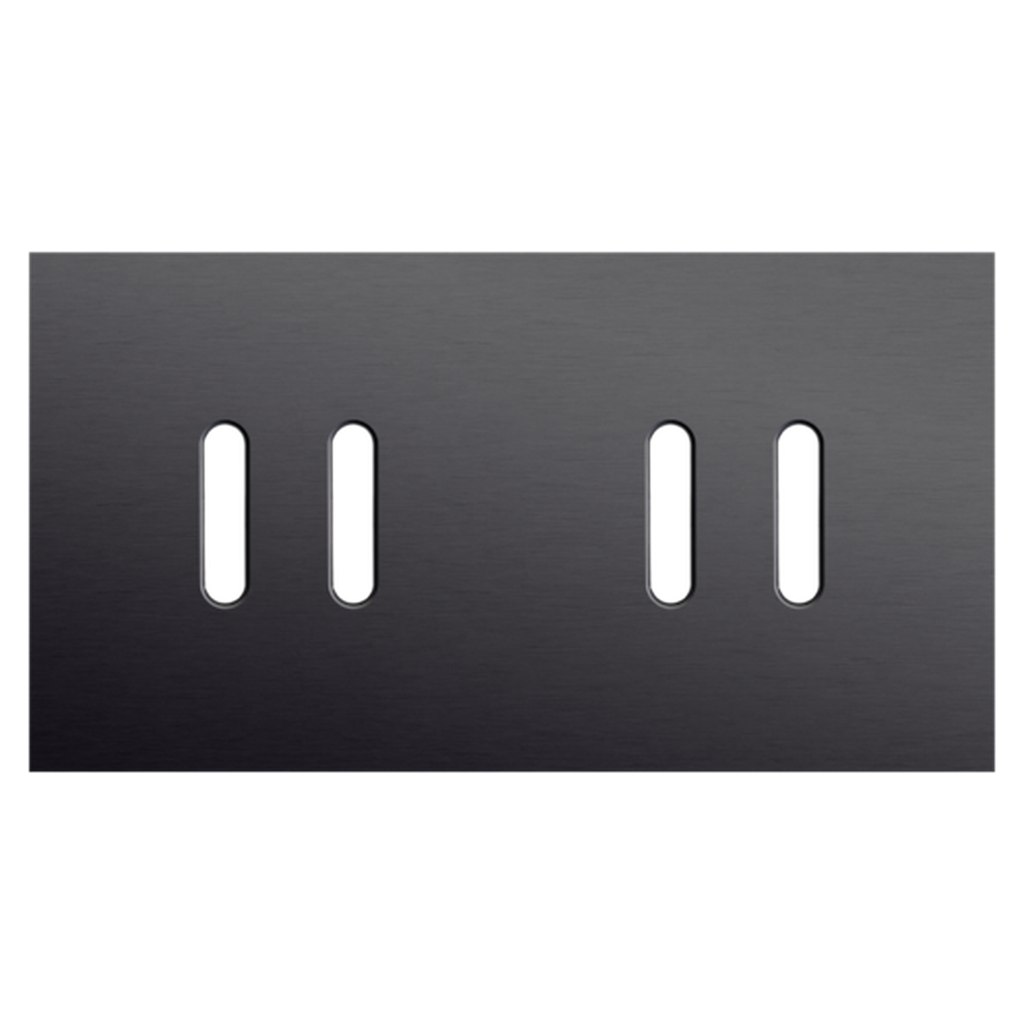 [NIK224-56802] Plaque double 2 double allumage - Rocker Black - Niko