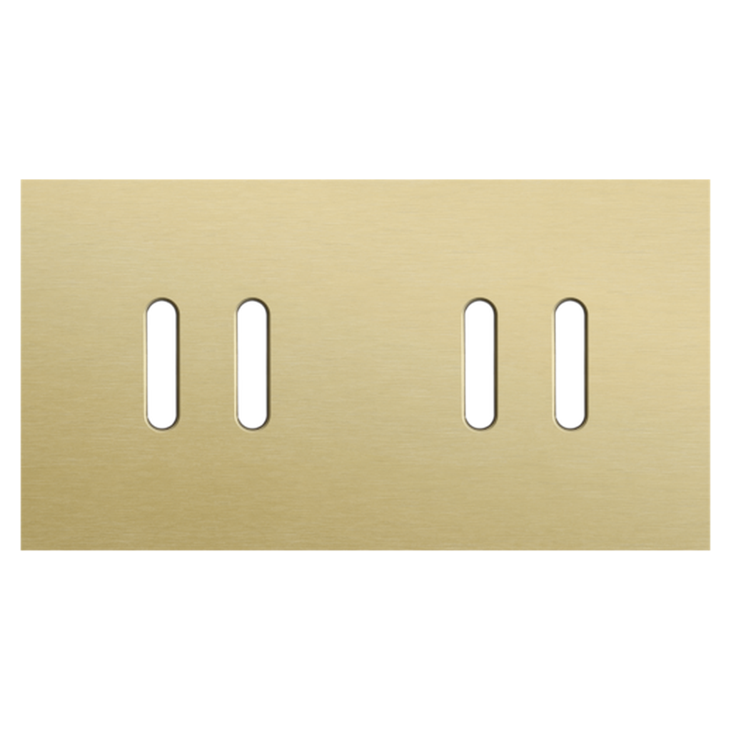 Plaque double 2 double allumage - Rocker Gold - Niko