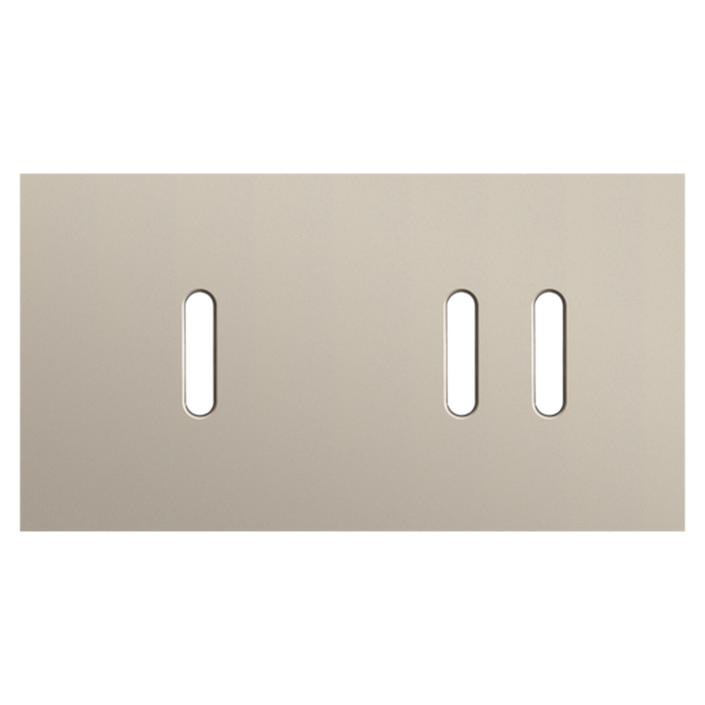 [NIK166-56803] Plaque double interrupteur + double allumage - Rocker Champagne - Niko