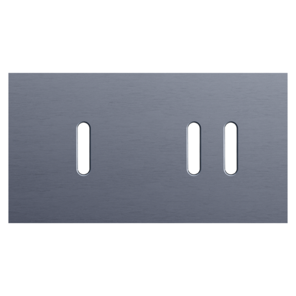 [NIK226-56803] Plaque double interrupteur + double allumage - Rocker Blue Grey - Niko