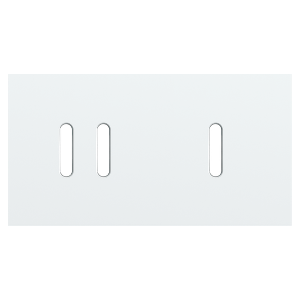 Plaque double double allumage + interrupteur - Rocker White - Niko