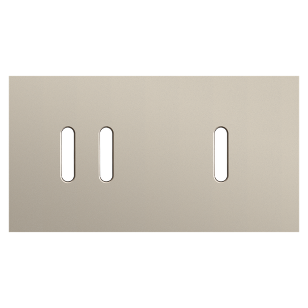 [NIK166-56804] Plaque double double allumage + interrupteur - Rocker Champagne - Niko