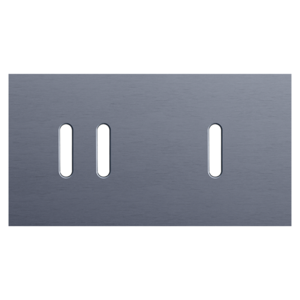 [NIK226-56804] Plaque double double allumage + interrupteur - Rocker Blue Grey - Niko