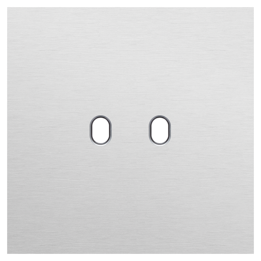 [NIK155-57102] Plaque simple double allumage - Toggle Grey - Niko