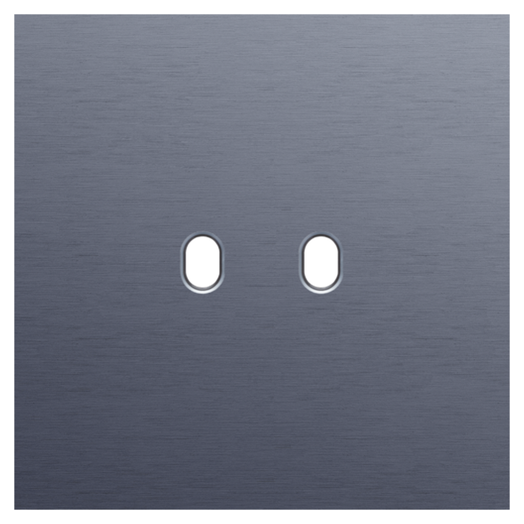 [NIK226-57102] Plaque simple double allumage - Toggle Blue Grey - Niko