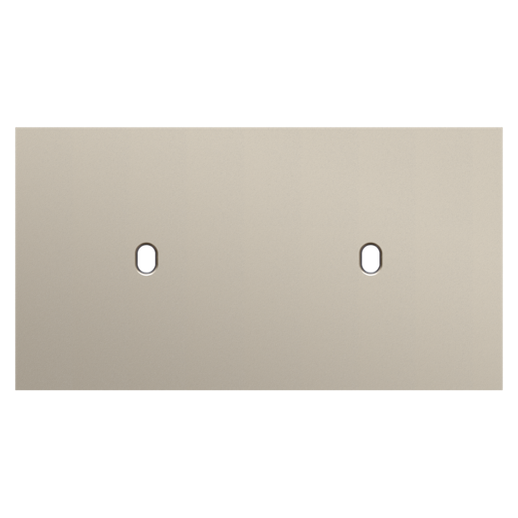 [NIK166-57801] Plaque double 2 interrupteurs - Toggle Champagne - Niko