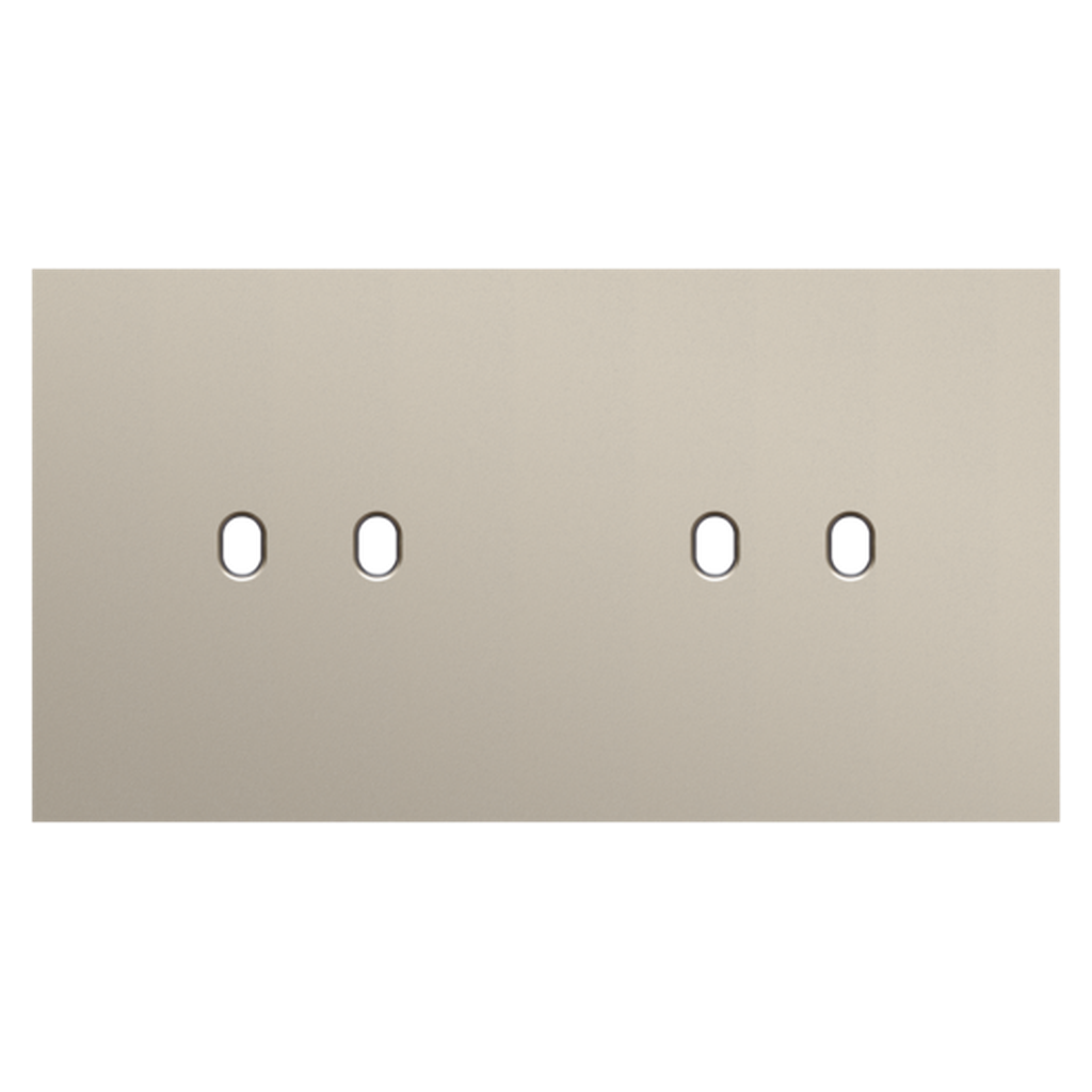 [NIK166-57802] Plaque double 2 double allumage - Toggle Champagne - Niko