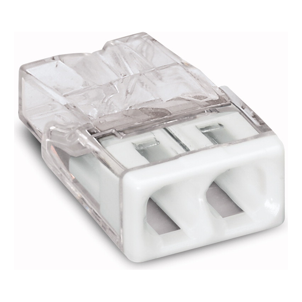 [WAG2273-202/100pc] Borne rapide 2 x 0,5-2,5mm² - Blanc - 100 pièces - Wago