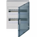 Vega kast - 2 rijen - 36 modules - Transparante deur - Opbouw - Hager
