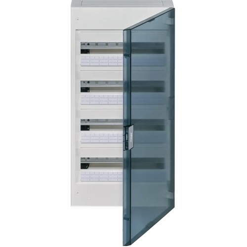 [HAGVB418R] Verdeelkast Vega - 4 rijen - 72 modules - Transparante deur - Opbouw - Hager