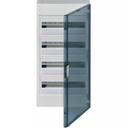 Coffret Vega - 4 rangées - 72 modules - Porte transparente - Apparent - Hager