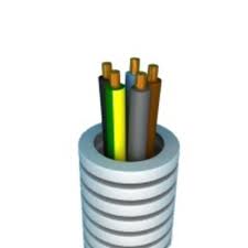 [FX5G2.5-ECA] Tube annelé précâblé VOB 5G2,5mm² - Ø16mm - Rouleau 100 mètres