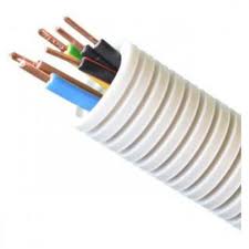 [FX7G2.5-ECA-D20] Tube annelé précâblé VOB 7G2,5mm² - Ø20mm - Rouleau 100 mètres